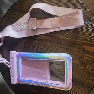 Case-Mate Pink and Silver Protective Phone Case